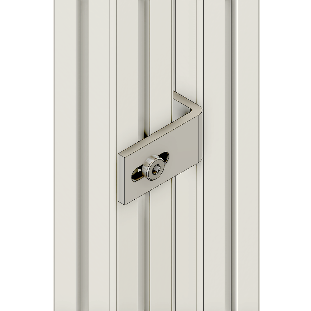 41-423-3 MODULAR SOLUTIONS ALUMINUM BRACKET<BR>30 SERIES GUARD UNIT FIXING ANGLE W/HARDWARE